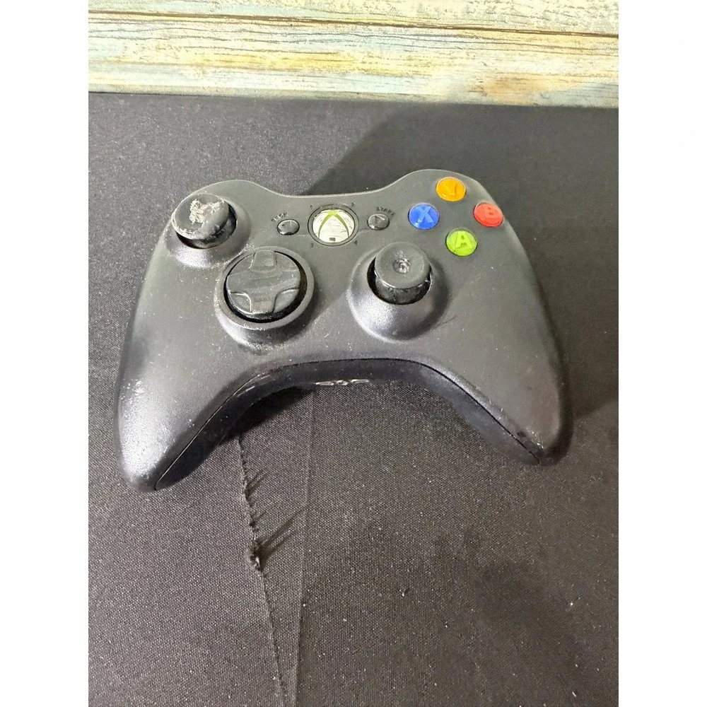 Microsoft Xbox 360‎ Wireless Controller Black Good Condition Model 1403 OEM